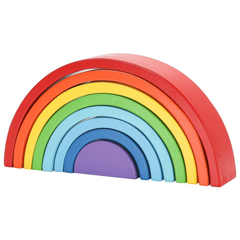 1620801512127.jpg Custom Wooden Rainbow Arch Bridge Building Blocks Kids Puzzle - Image 1