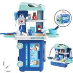 Kids Kitchen Cutlery Set Tools Bus Suitcase Toys - Image 2