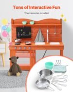 Wooden Mud Kitchen Outdoor Toy Play Kitchen Set For Kids Pretend Playset - Image 4