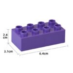 Order 8-hole Assembled Bulk Thick Brick Foundation Block Spare Parts Toys Wholesale - Image 2