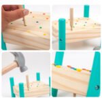 Montessori Children's Hand-eye Coordination Puzzle Rivet Toys - Image 4