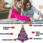 Christmas Kids DIY Wooden Tree Puzzle - Image 5