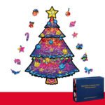 Christmas Kids DIY Wooden Tree Puzzle - Image 3